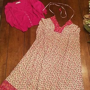 Sun dress with sweater